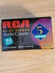 Rca Hi-fi Stereo Audio Cassette Tapes RC90 5 Pack New-sealed. Fixed Price $5.95.
