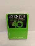 Zenith 40 Min 8 Track Blank Recording Cartridge Tape Long Life/low Noise Nip. Fixed Price $20.00.