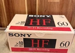 Sony Hf 60 Audio Cassette Tapes Box Of 10 (9 Sealed, Missing) Type Normal. Fixed Price $34.95.