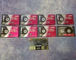 Lot Of 8 Basf Ferro Extra 90 Minute Cassettes (7 Sealed) Plus New Maxwell Xlii. Fixed Price $24.99.
