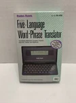 Radio Shack Lcd 5 Language Word Phrase Translator. Fixed Price $18.69.