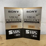 2-SONY VXST-120 Tapes Sealed S-vhs 6 Hour (ep) Video Japan Made. Fixed Price $29.95.