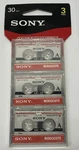 Sony MC30R Micro Cassette Pack New Sealed Min Per Tape Double Sided Record. Fixed Price $18.00.