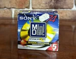 Sony Minidisc MDW-74D 74MIN Premium Recordable X5 Pack Open Box Sealed Discs. Fixed Price $90.00.