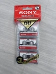 Sony Microcassette Pack 3MC-60B Minutes Blank Tapes. Fixed Price $8.95.
