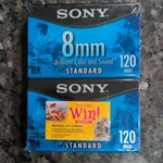 Pack Of Sony P6-120MP Minute 8MM Video Cassettes. Fixed Price $10.99.