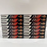 New Tdk D60 Blank Cassette Tapes Ieci Type High Output Lot Of 14 Free Ship. Fixed Price $35.87.