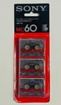 Sony MC-60 Microcassette Tapes Pack Of 3 New Sealed. Fixed Price $14.99.