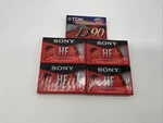 5 New Sealed Sony Tdk Hi Fidelity Blank Cassette Tapes 90 Min.. Fixed Price $16.00.