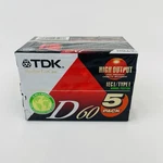 New Tdk Pack D60 Blank Cassette Tapes Ieci/type 1 High Output D-60S5. Fixed Price $9.99.